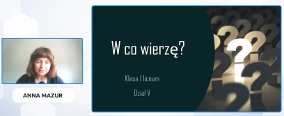 W co wierzę? Dla uczniów I klasy szkoły podstawowej