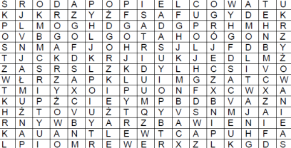 wykreślanka wielki post