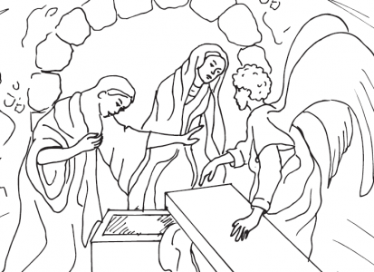 2022-04-13 21_35_01-Kolorowanka_Anioł i Kobiety przy grobie.pdf - Adobe Acrobat Reader DC (64-bit)
